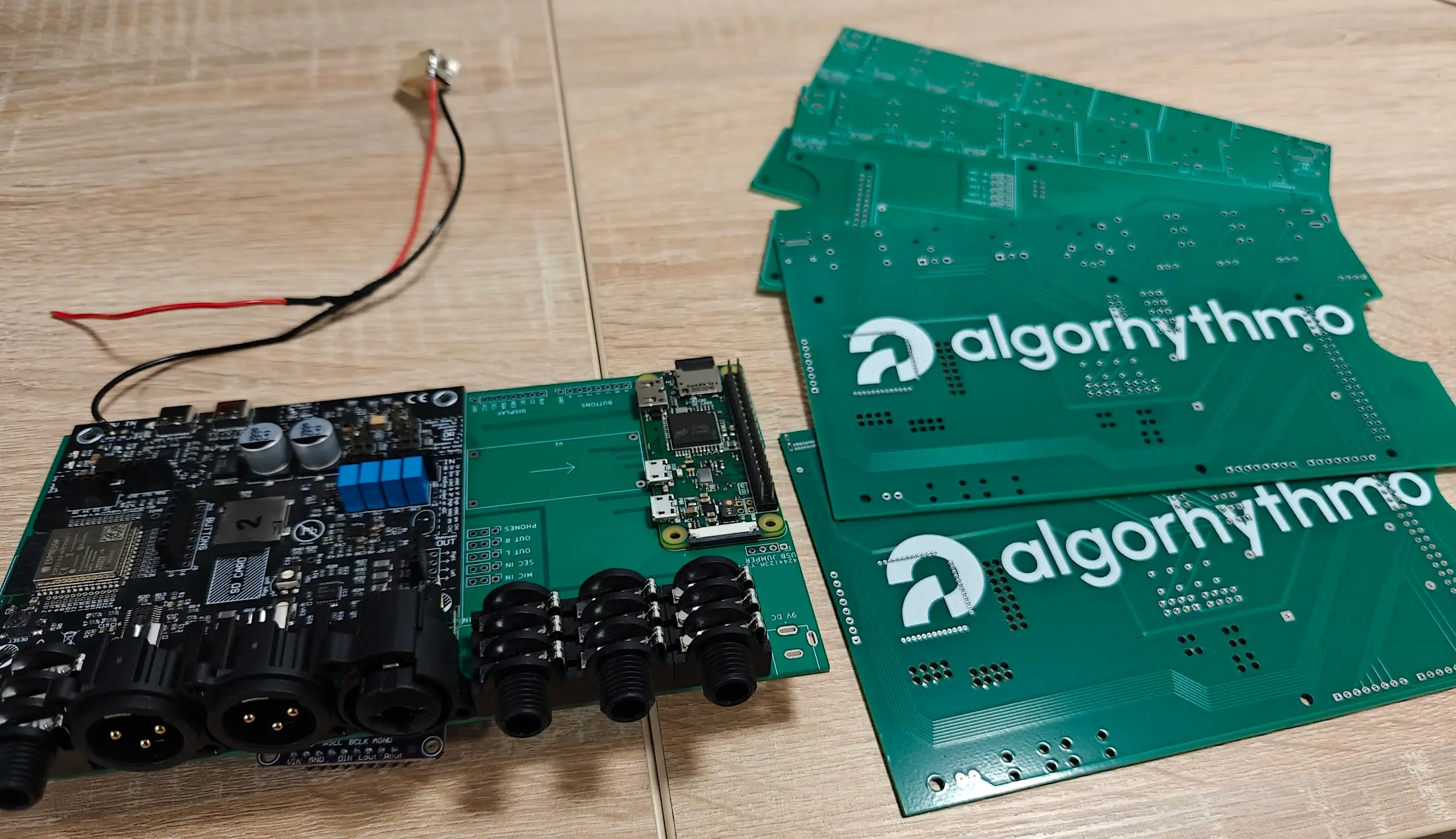 Algorhythmo PCB — custom-designed circuit board